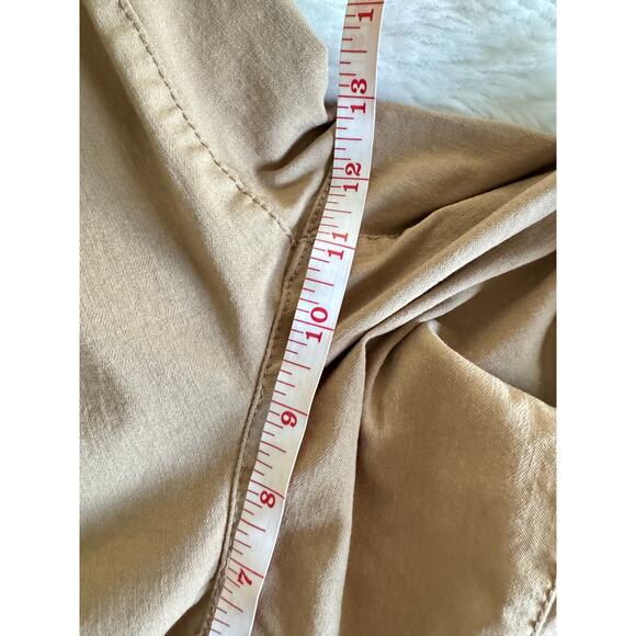 Westbound Petites Dark Tan Straight Leg Crop Pants Plus Size 18W - Picture 5 of 8